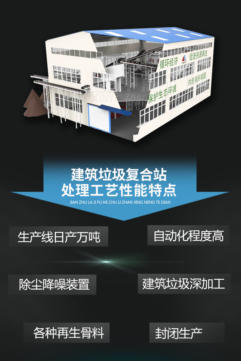 固定式建筑垃圾破碎站优势