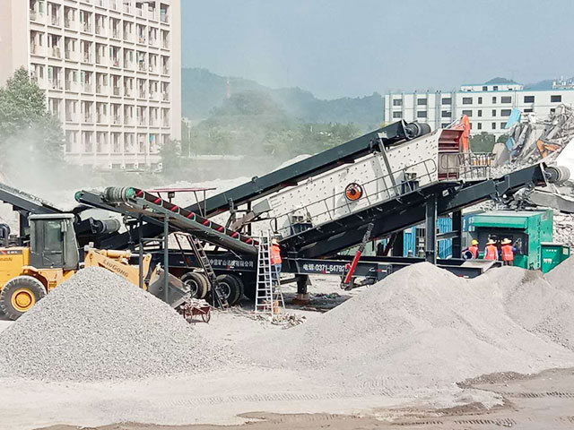 福建福州轮胎式建筑垃圾再生利用生产线
