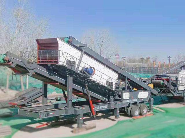 湖北武汉引进的环保型建筑垃圾移动破碎站