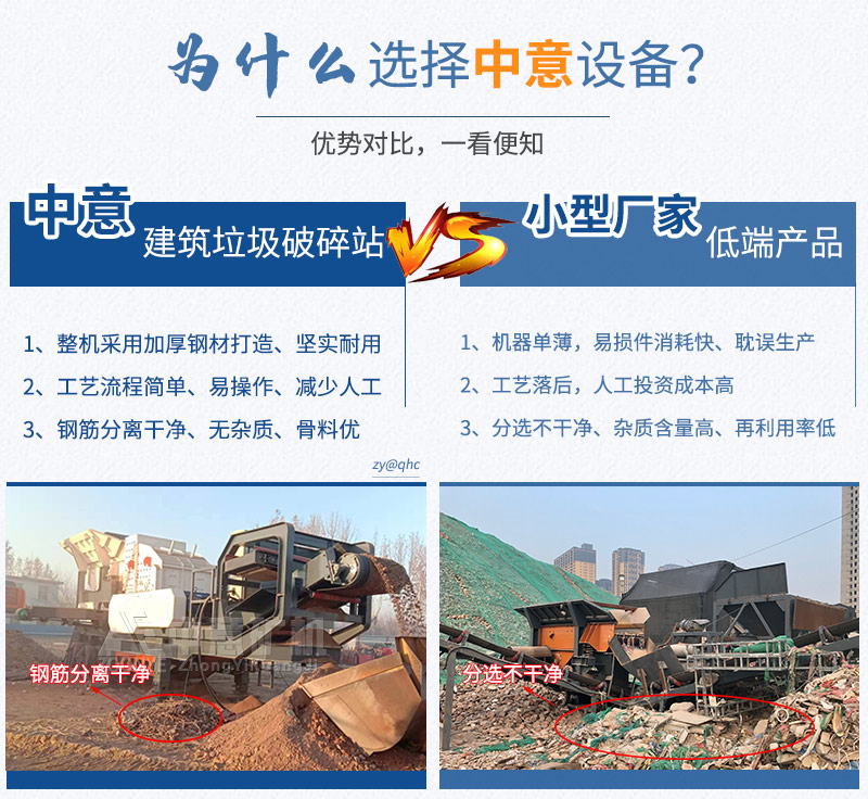 中意建筑垃圾处理设备优势