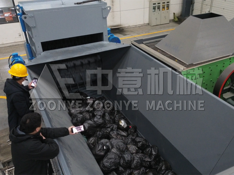 匀料破袋一体机试机